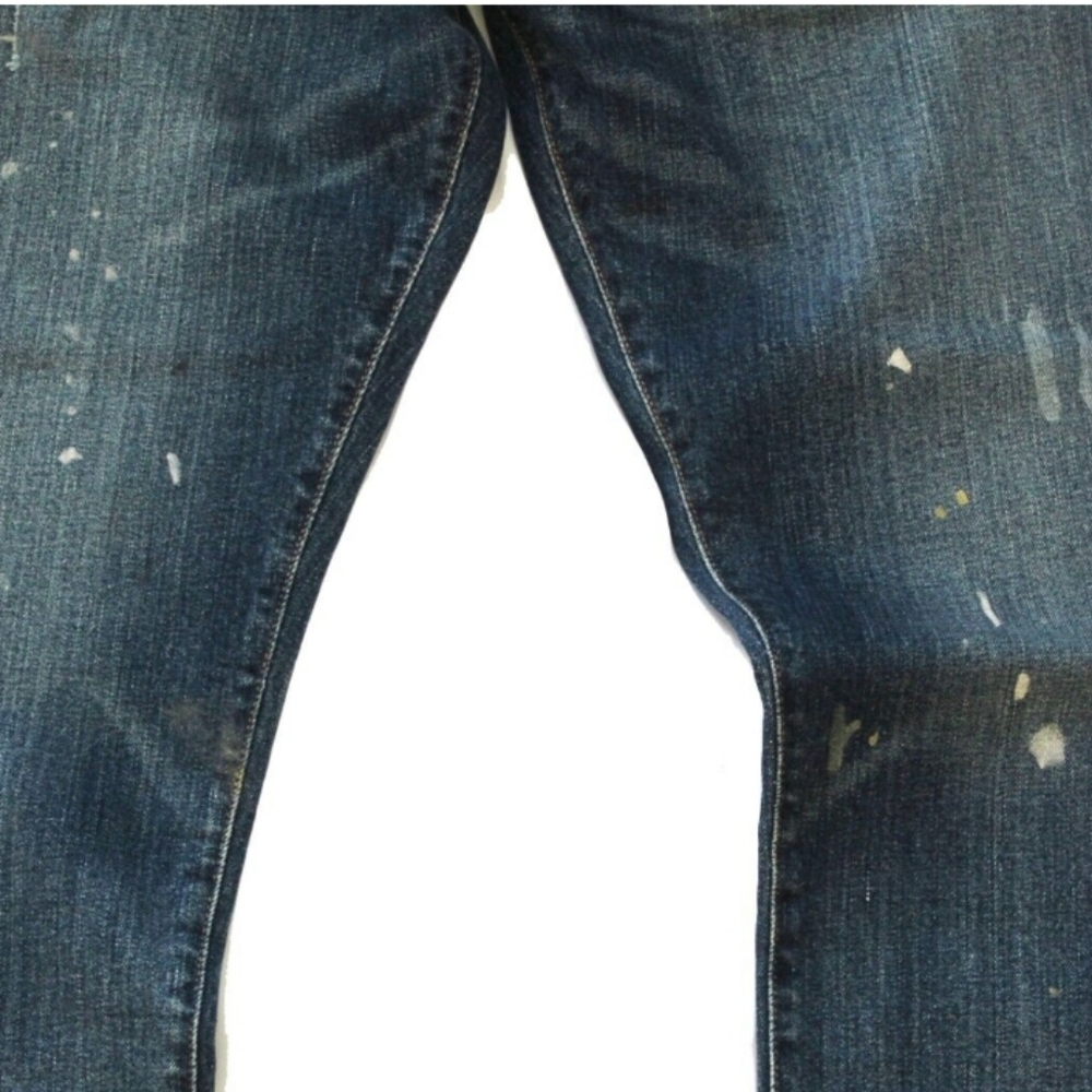NWT Men's Ralph Lauren Polo Varick Slim Straight Rope Dyed Splattered Paint Jean - Picture 4 of 10